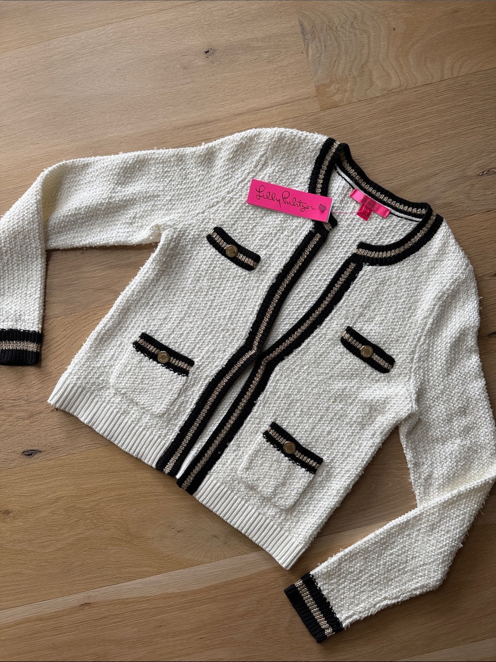 NWT Lilly Pulitzer Nalayna Cream Cardigan